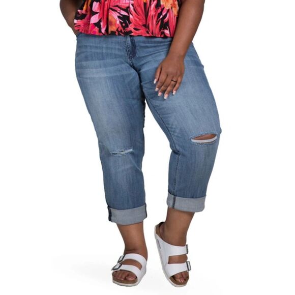 Poetic Justice‎ Verla True Ripped Boyfriend Jeans 31R - Picture 1 of 7